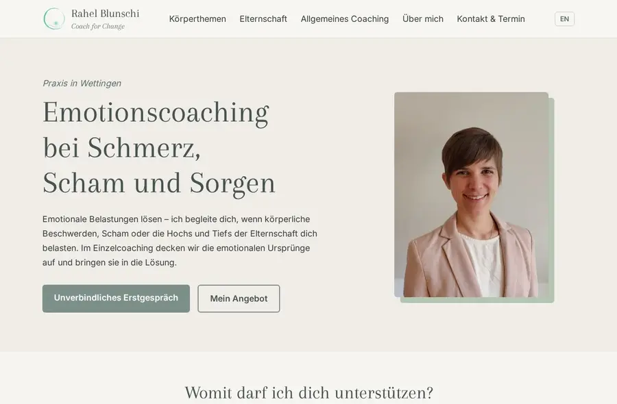 Screenshot von Coach for Change